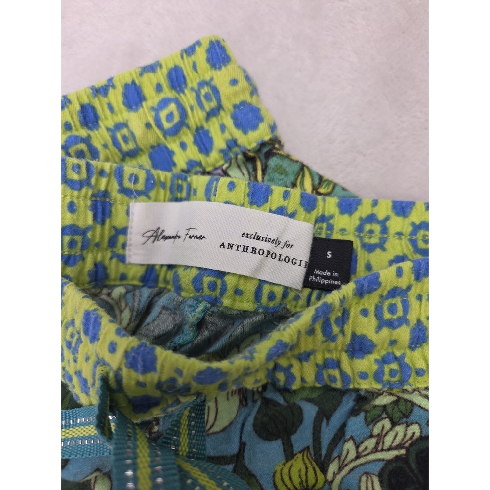 Anthropologie Alexandra Farmer Secret Garden Butterfly Pajama Pants Size Small - Picture 6 of 13